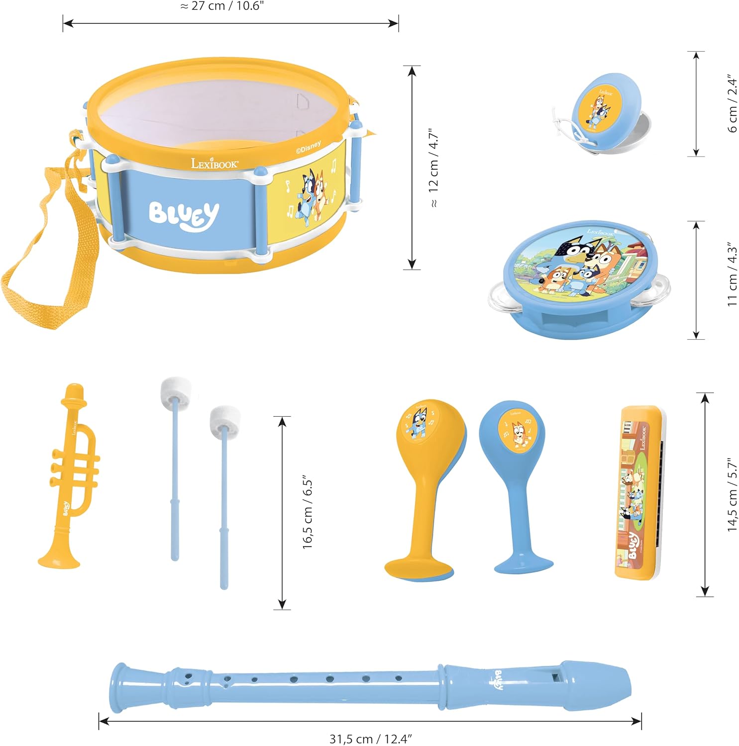 Bluey - Musical Set With 7 Instruments (89029)