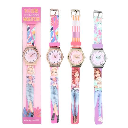 Depesche TOPModel Silicone Watch for Girls, Fashionable Children's Watch with Colourful Strap