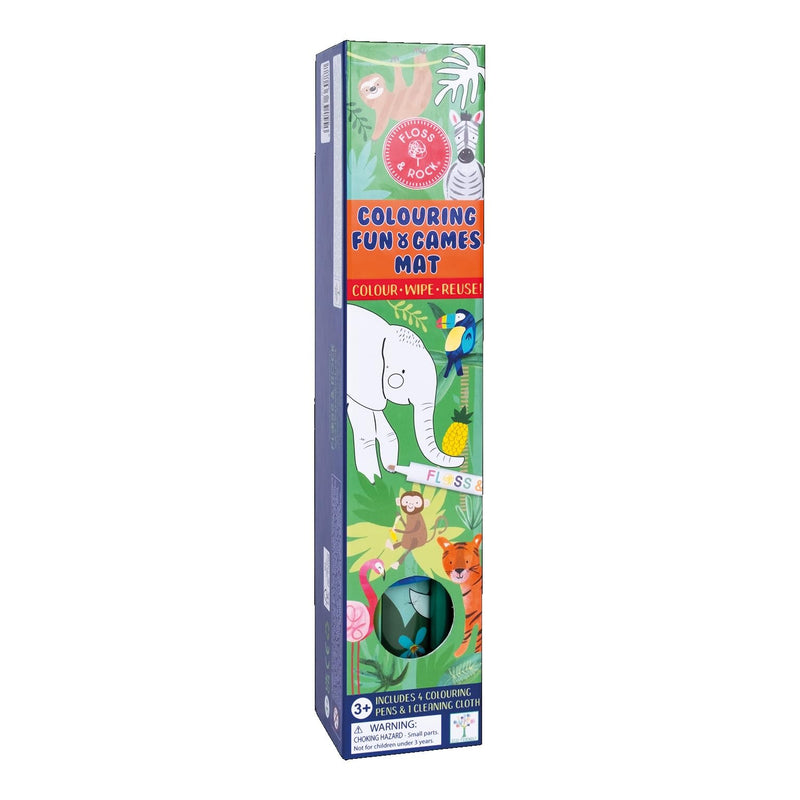Floss & Rock - Jungle Colouring Fun And Games Mat (49P6077)
