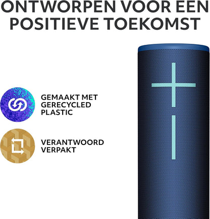 Ultimate Ears Megaboom 4 - Speaker - For Portable Use - Wireless - Bluetooth - App-Controlled - Cobalt Blue