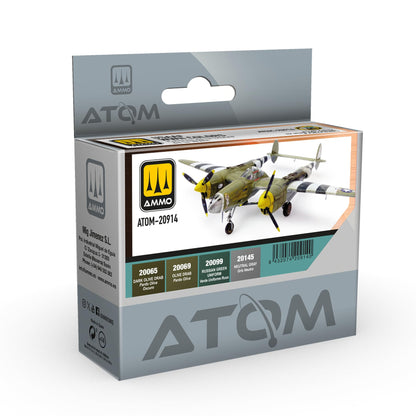 Mig Jimenez AMMO ATOM USAAF WWII Airbrush Acrylic Colors Set 4 Colors 20ml Aircraft Paint World War II