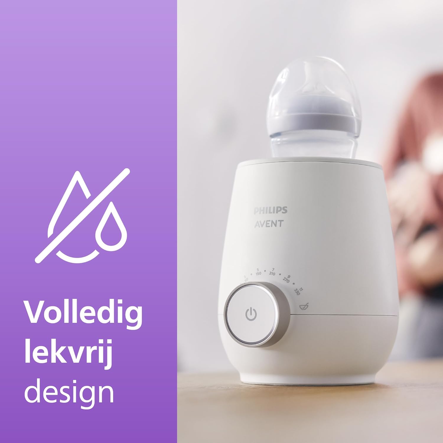 Philips Avent Flessenwarmer - Verwarmt in 3 minuten - Geleidelijke ontdooiing - Houdt de melk warm - Eenvoudig te bedienen - Verwarmt ook babyvoeding - Compitabel met alle Avent Flessen - SCF358/00
