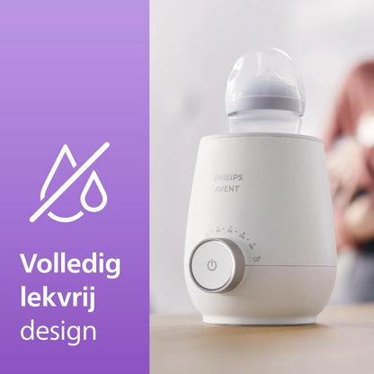 Philips Avent Flessenwarmer - Verwarmt in 3 minuten - Geleidelijke ontdooiing - Houdt de melk warm - Eenvoudig te bedienen - Verwarmt ook babyvoeding - Compitabel met alle Avent Flessen - SCF358/00