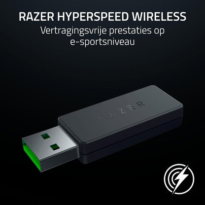 Razer Raiju V3 Pro - Draadloze e-sports controller voor PlayStation 5 en pc - 4 verwijderbare knoppen en 2 claw grip bumpers - TMR analoge sticks - Pro HyperTrigger - Mecha-Tactile knoppen | Zwart