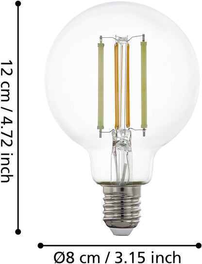 Eglo - E27 G80 Clear Smart Bulb – Tunable White – Zigbee/Bluetooth
