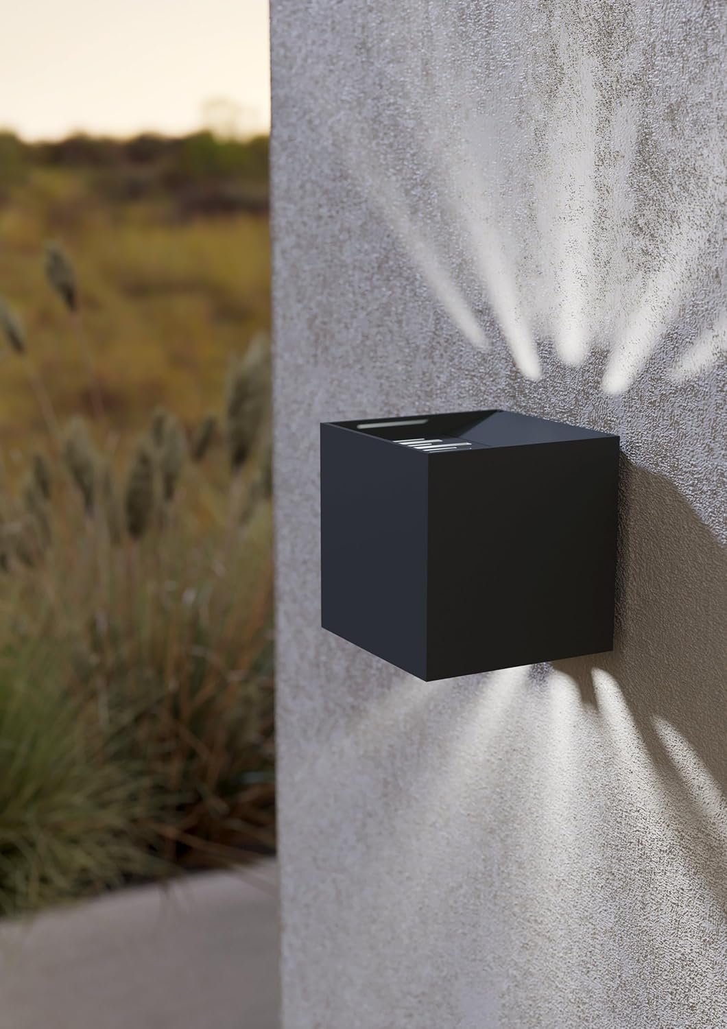 Eglo - Calpino 2 Outdoor Wall Light – Anthracite, 10.5X10.5X11 Cm