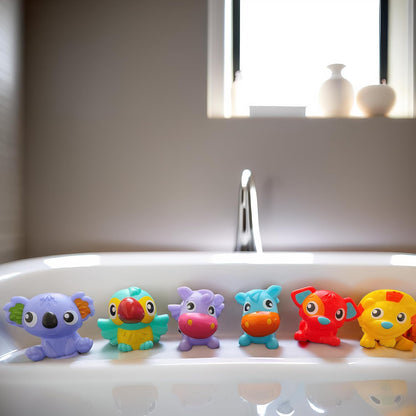 Playgro First Fun Floaties Pack, Fully Sealed Attractive Baby Bath Toy for Sensory Development and Play, Over 6 Months