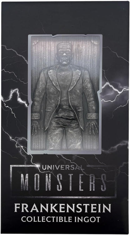 Universal Monsters Frankenstein's Monster-Sammelbarren aus Metall, limitierte Auflage, 5.000 nummeriert, offizielles Lizenzprodukt, 130 x 58 mm