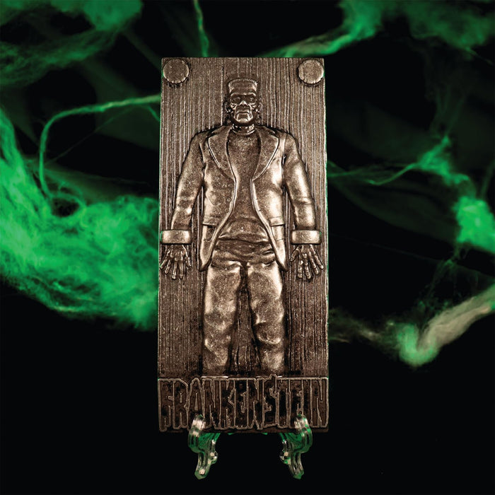 Universal Monsters Frankenstein's Monster-Sammelbarren aus Metall, limitierte Auflage, 5.000 nummeriert, offizielles Lizenzprodukt, 130 x 58 mm
