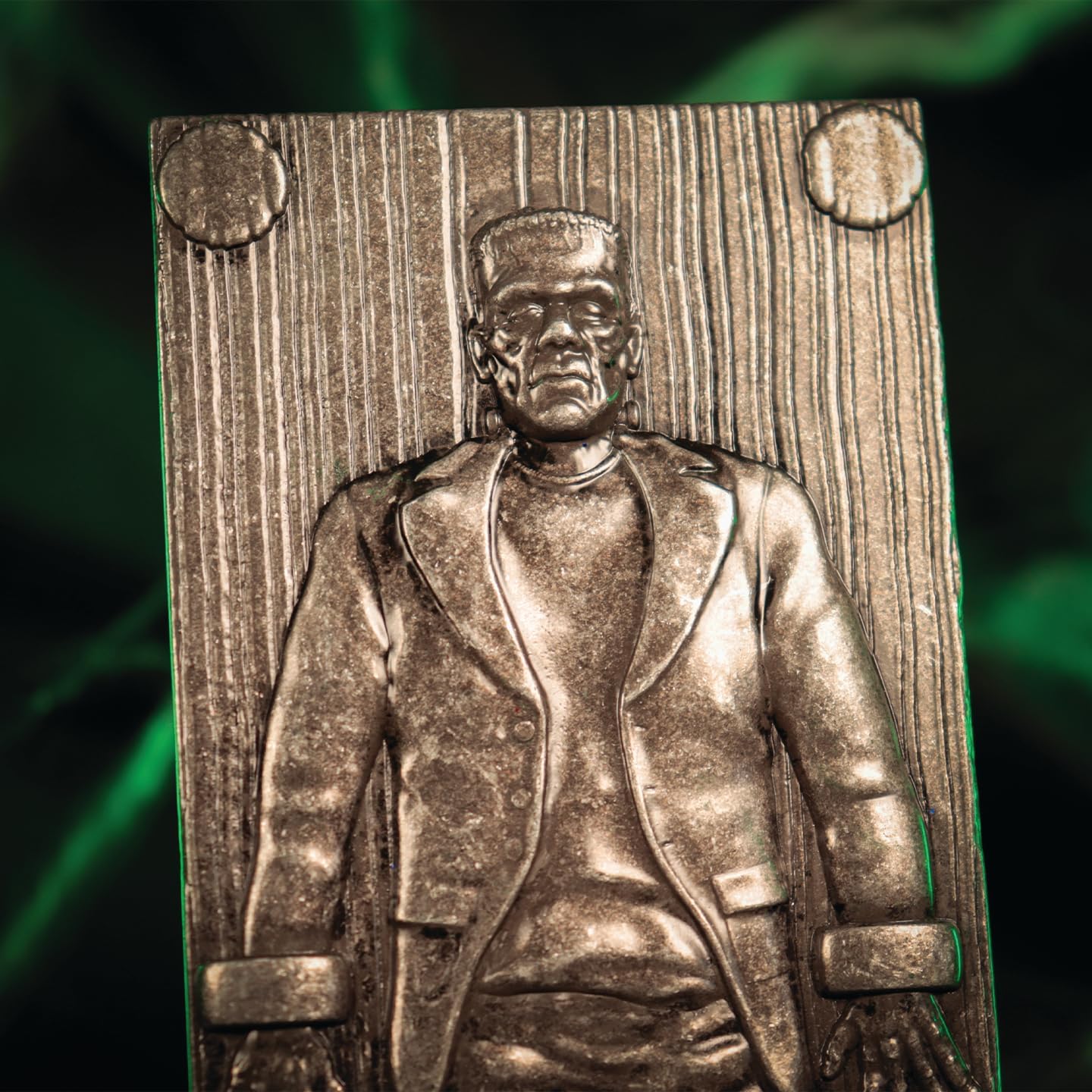 Universal Monsters Frankenstein's Monster-Sammelbarren aus Metall, limitierte Auflage, 5.000 nummeriert, offizielles Lizenzprodukt, 130 x 58 mm
