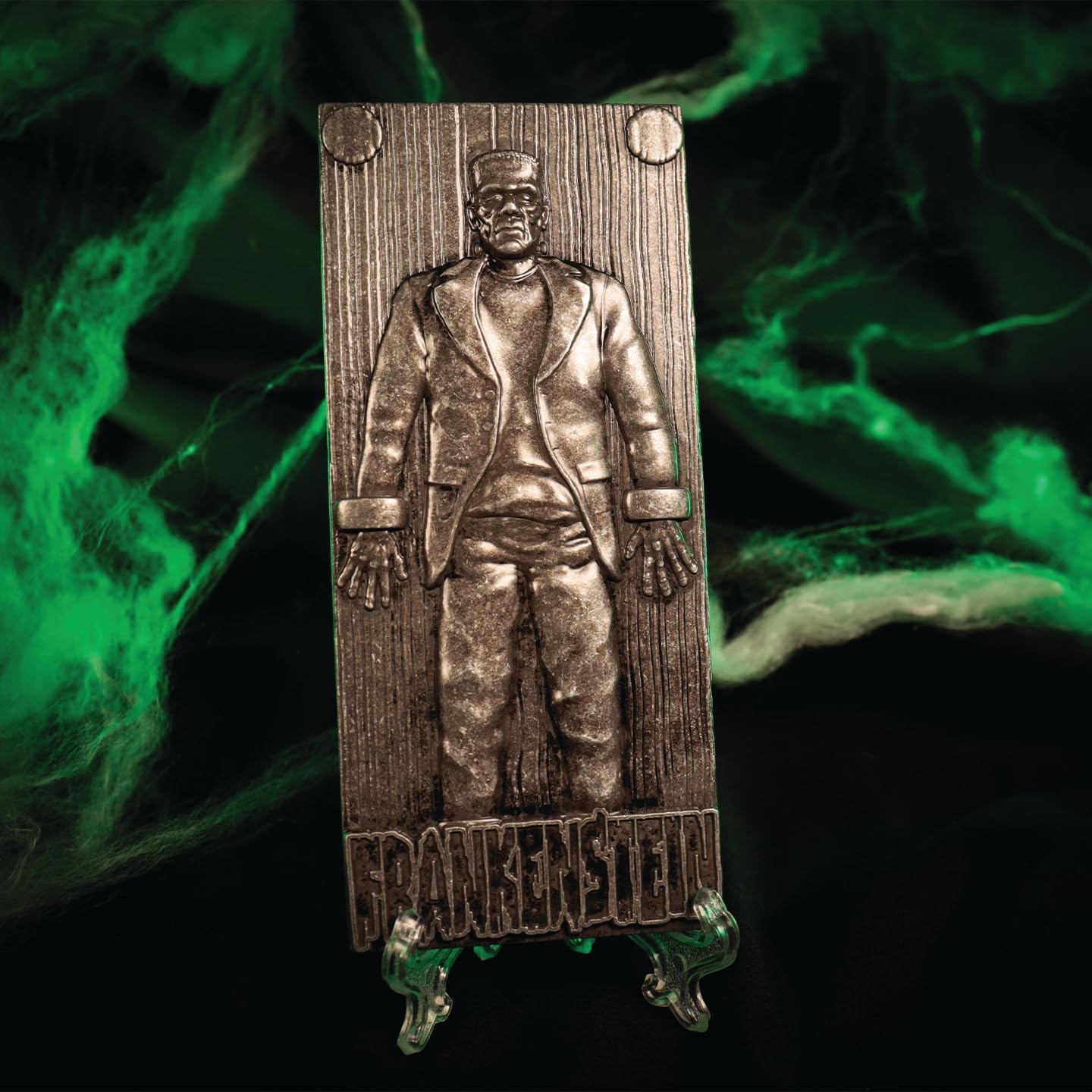 Universal Monsters Frankenstein's Monster-Sammelbarren aus Metall, limitierte Auflage, 5.000 nummeriert, offizielles Lizenzprodukt, 130 x 58 mm