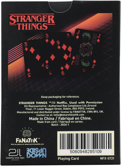 FaNaTtik Stranger Things Playing Cards CDU Containing 12 Packs