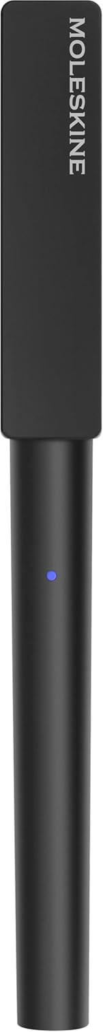Moleskine Smart Writing Set, Digital Notebook With Smart Pen Included, Lined Pages, Large, 13x21 cm, Black