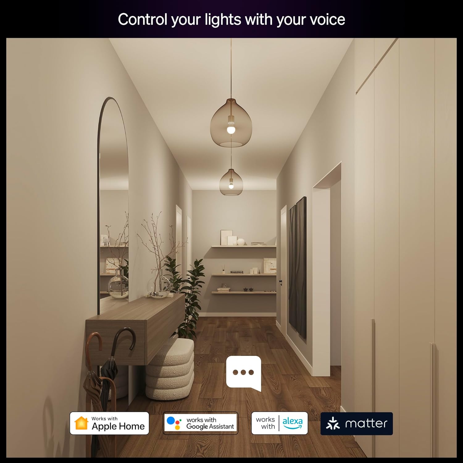 Starter Kit: Bridge + 2 Essential B22 Smart Bulbs, White and Color Ambiance, 2200K-6500K, Dimmable, Works with Alexa, Google Assistant, Samsung SmartThings, Apple Home