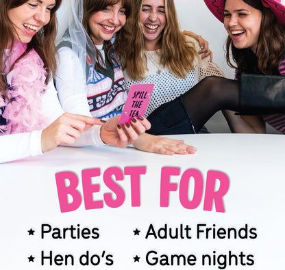 Lucky Egg Unfiltered Girls Night Games – Hilarious Adult Party Games with 200 Outrageous Scenario Cards – Perfect Bachelorette Party Games for an Unforgettable Girls Night (3-8 Players