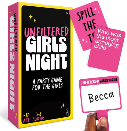 Lucky Egg Unfiltered Girls Night Games – Hilarious Adult Party Games with 200 Outrageous Scenario Cards – Perfect Bachelorette Party Games for an Unforgettable Girls Night (3-8 Players