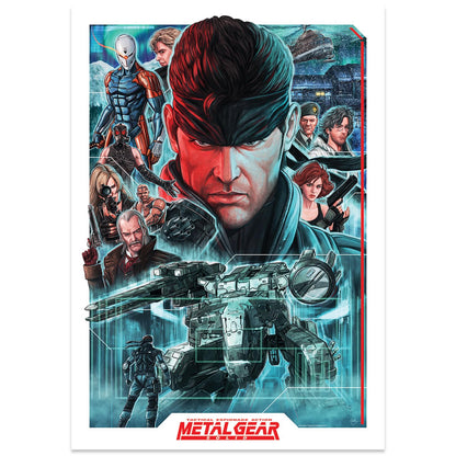Metal Gear Solid Art Print Montage Limited Edition 42 X 30 Cm