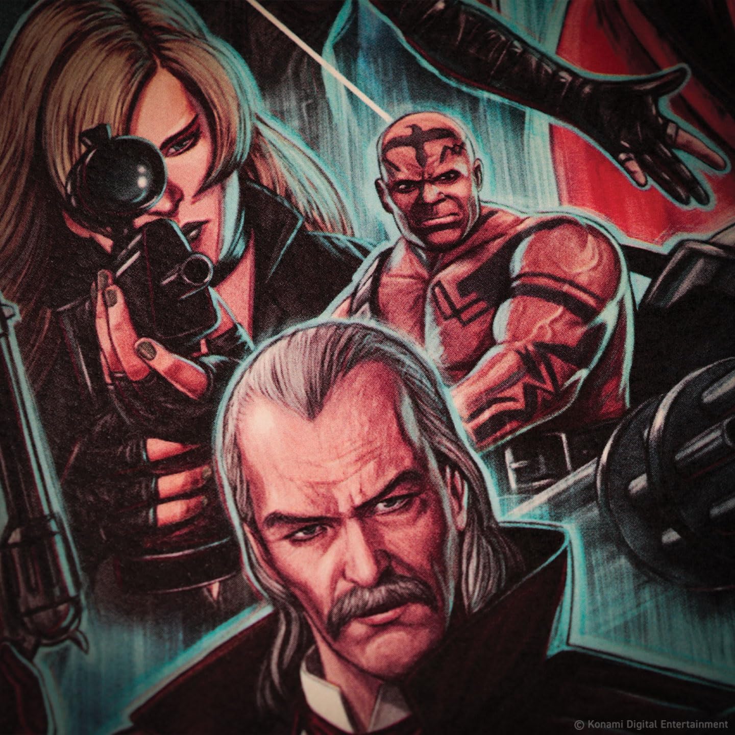 Metal Gear Solid Art Print Montage Limited Edition 42 X 30 Cm
