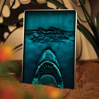 FaNaTtik Jaws 50th Anniversary Poster Limited Edition Ingot – Officially Licensed Movie Collectible (Individually Numbered, 90 x 60mm
