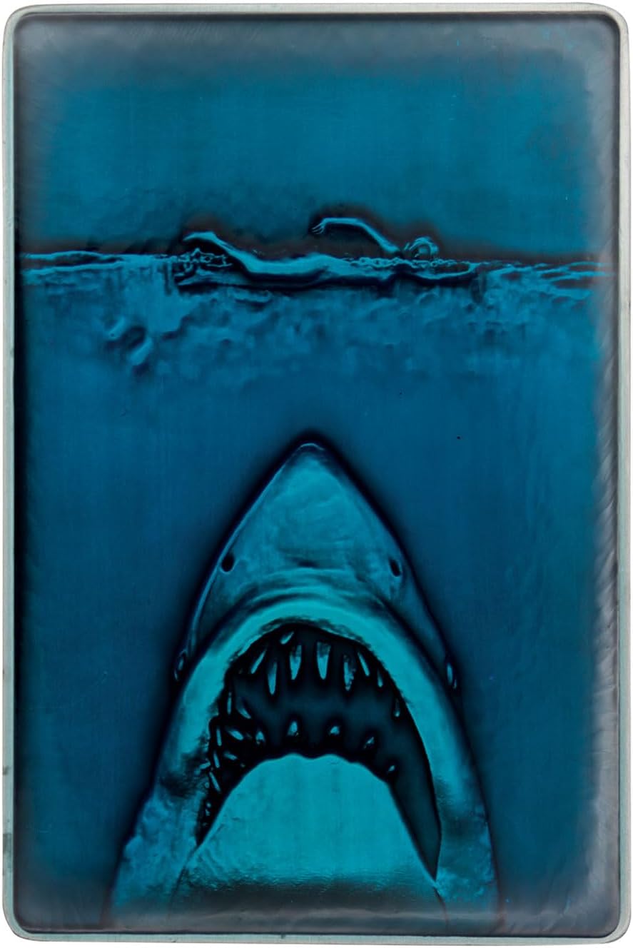 FaNaTtik Jaws 50th Anniversary Poster Limited Edition Ingot – Officially Licensed Movie Collectible (Individually Numbered, 90 x 60mm