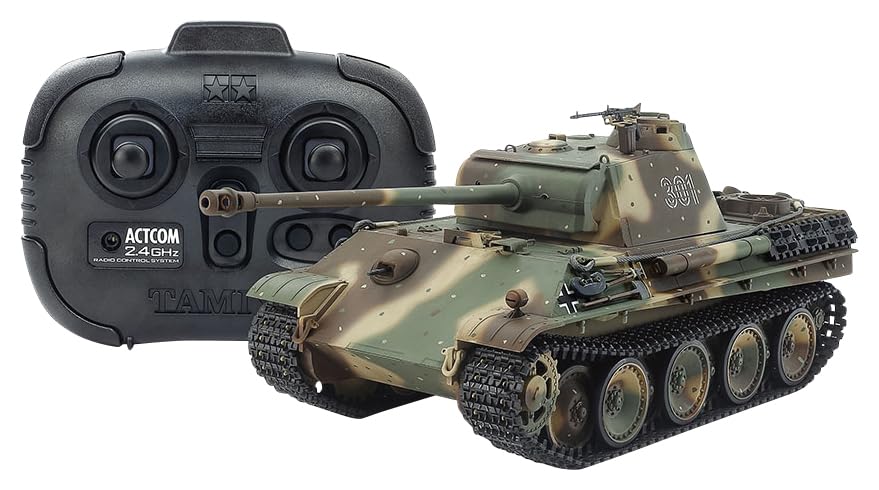 Tamiya 48219 1/35 RC Tank Series No. 19 German Tank Panther G Late Type (with Dedicated Prop) Electric Radio Control