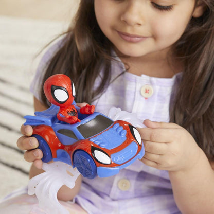 SPIDEY AND HIS AMAZING FRIENDS Marvel Spidey Web Crawler Toy, Spidey Action Figure and Vehicle Included, Preschool Toys