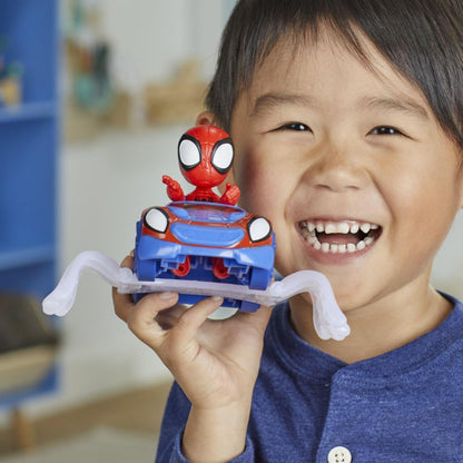 SPIDEY AND HIS AMAZING FRIENDS Marvel Spidey Web Crawler Toy, Spidey Action Figure and Vehicle Included, Preschool Toys