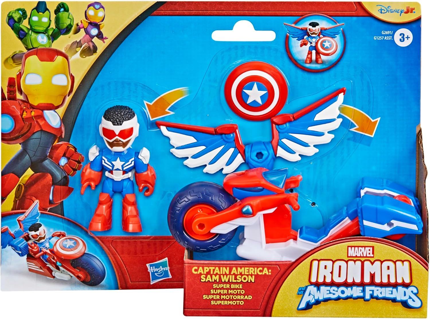 Marvel Iron Man and His Awesome Friends Iron Hulk 2-In-1 Mech Suit & Vehicle, Action Figure & Toy Vehicle, Pequeño, Green