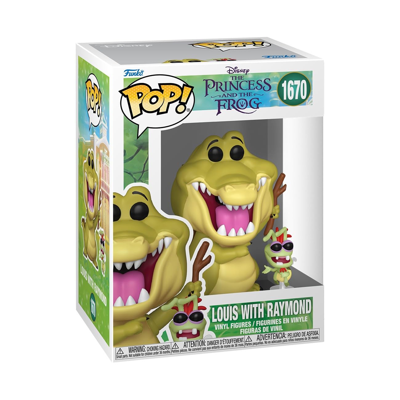 Funko Pop! & Buddy: the Princess and the Frog - Louis the Alligator With Raymond - Collectable Vinyl Figure - Gift Idea - Official Merchandise - Toys for Kids & Adults - Cartoon Fans