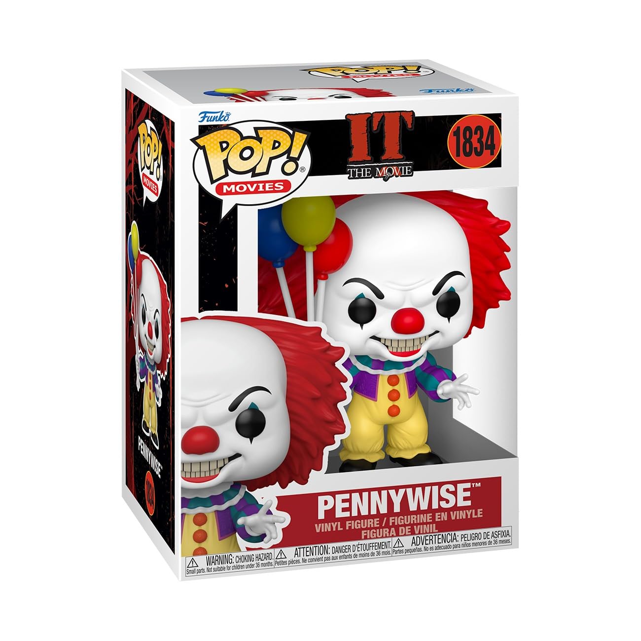 Funko Pop! Movies: IT - Pennywise (1990) - Collectable Vinyl Figure - Gift Idea - Official Merchandise - Toys for Kids & Adults - Horror Fans - Model Figure for Collectors