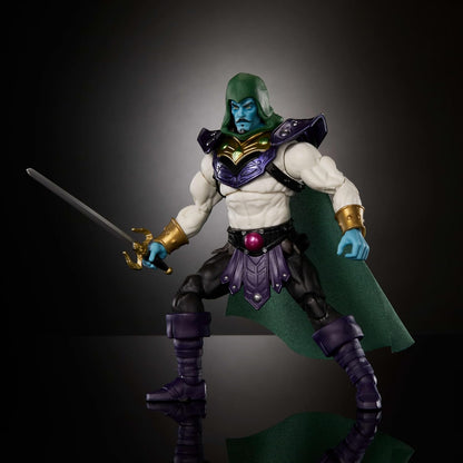 Masters of the Universe Masterverse Action Figure Keldor New Eternia, 7 Inch MOTU Toy, 30 Points Articulation, Extra Zombie Head & Sword & Holster, JHJ84