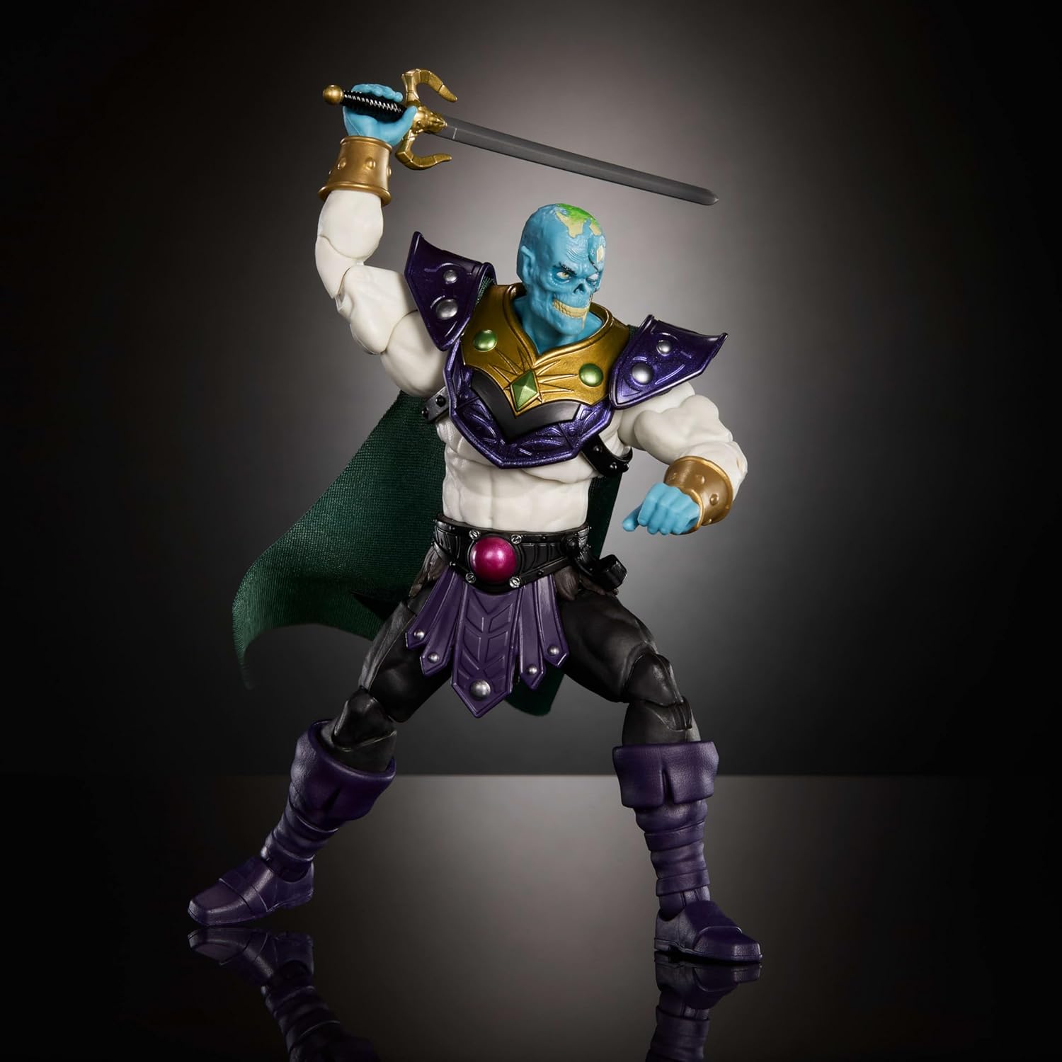 Masters of the Universe Masterverse Action Figure Keldor New Eternia, 7 Inch MOTU Toy, 30 Points Articulation, Extra Zombie Head & Sword & Holster, JHJ84