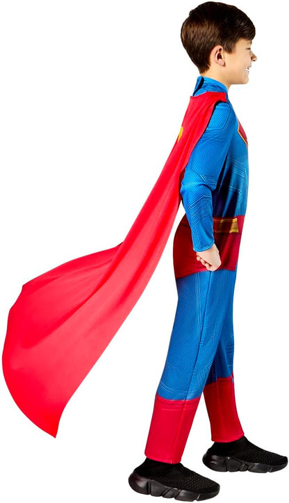 Rubies Officiële DC Superman kostuum, kinderen superheld verkleedkleding, maat 9-10 jaar