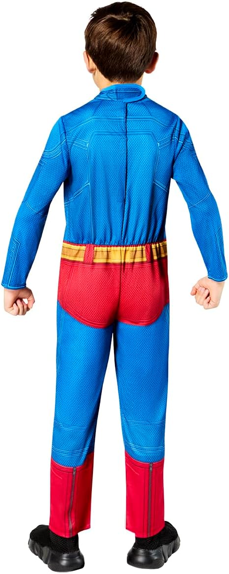 Rubies Officiële DC Superman kostuum, kinderen superheld verkleedkleding, maat 9-10 jaar