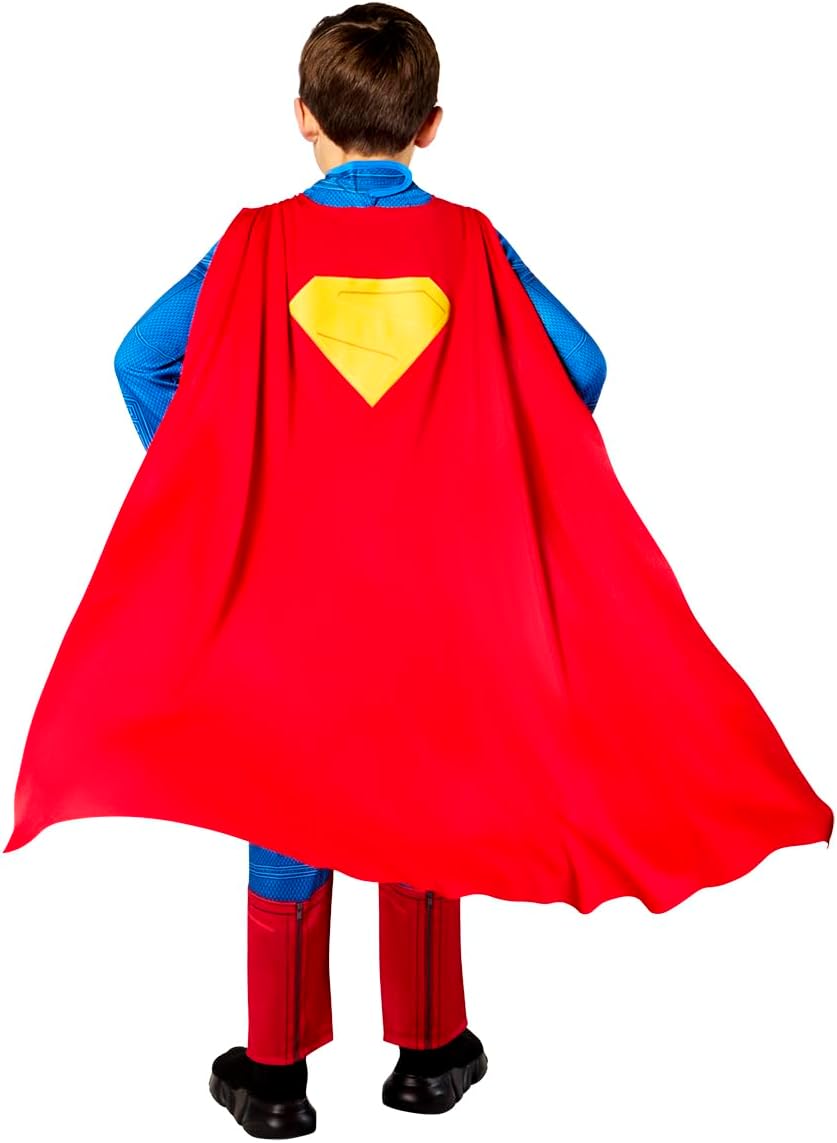 Rubies Officiële DC Superman kostuum, kinderen superheld verkleedkleding, maat 5-6 jaar