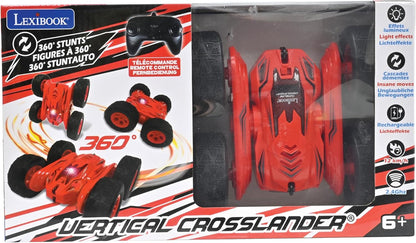 Lexibook, Verticale Crosslander®, terreinwagen met afstandsbediening, tot 12 km/u, lichteffecten, verschillende posities, zwaartekrachtsensor, inclusief 2,4Ghz afstandsbediening, oplaadbaar
