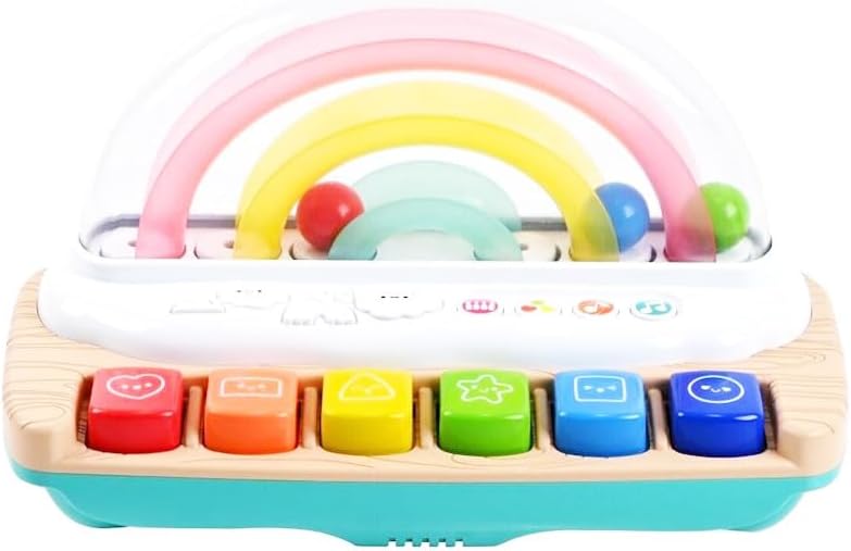 Playgo eerste Keybaord vrolijke regenboogpiano met kogelbaan