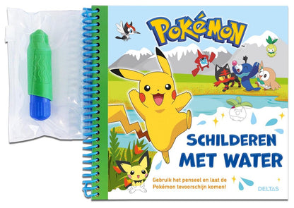 Pokémon Schilderen met water (groen): Gebruik het penseel en laat de Pokémon tevoorschijn komen!
