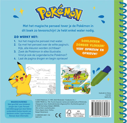 Pokémon Schilderen met water (groen): Gebruik het penseel en laat de Pokémon tevoorschijn komen!