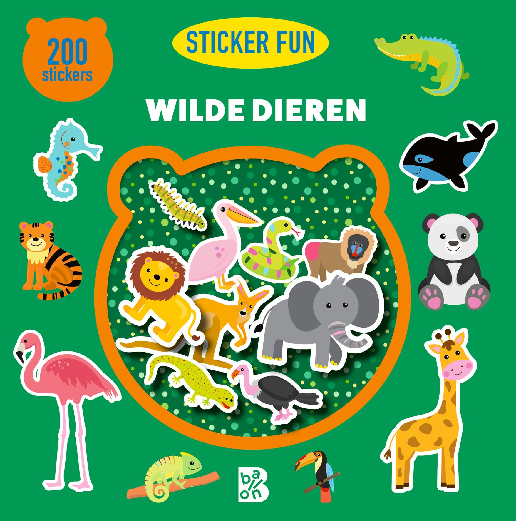 Wins Holland - Wilde Dieren - 200 Afneembare Stickers