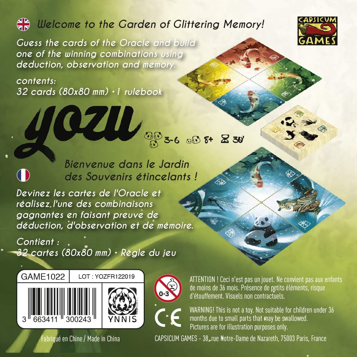 YOZU Board Game CAP0024