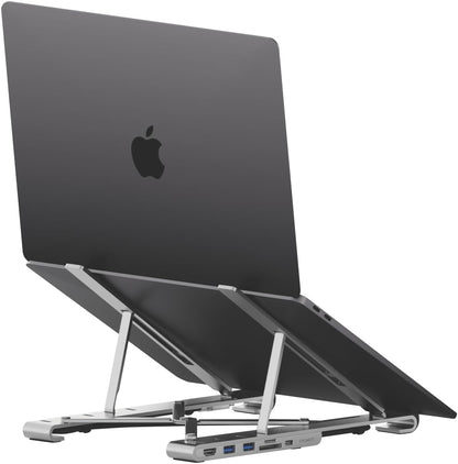 Unite FlexMate 7-in-1 Hub With Folding Laptop Riser (Single HDMI