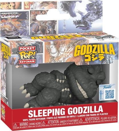 Funko Pop! Keychain: Godzilla - Godzilla Sleep Novelty Keyring - Collectable Mini Figure - Stocking Filler - Gift Idea - Official Merchandise - Sci-Fi Fans - Backpack Decor