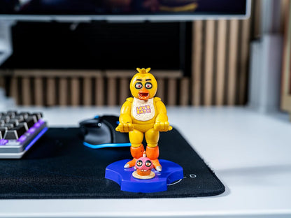 Cableguys Minis Five Nights at Freddy's Chica Phone Stand & Earbuds Holder - Novelty Phone Stand for Desk Decor and Bedside Accessories, In Ear Headphone Holder for Smartphone & Small Devices