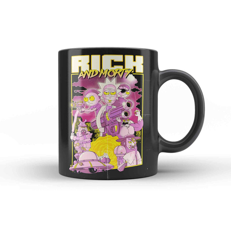 TAZA RETRO POSTER RICK AND MORTY