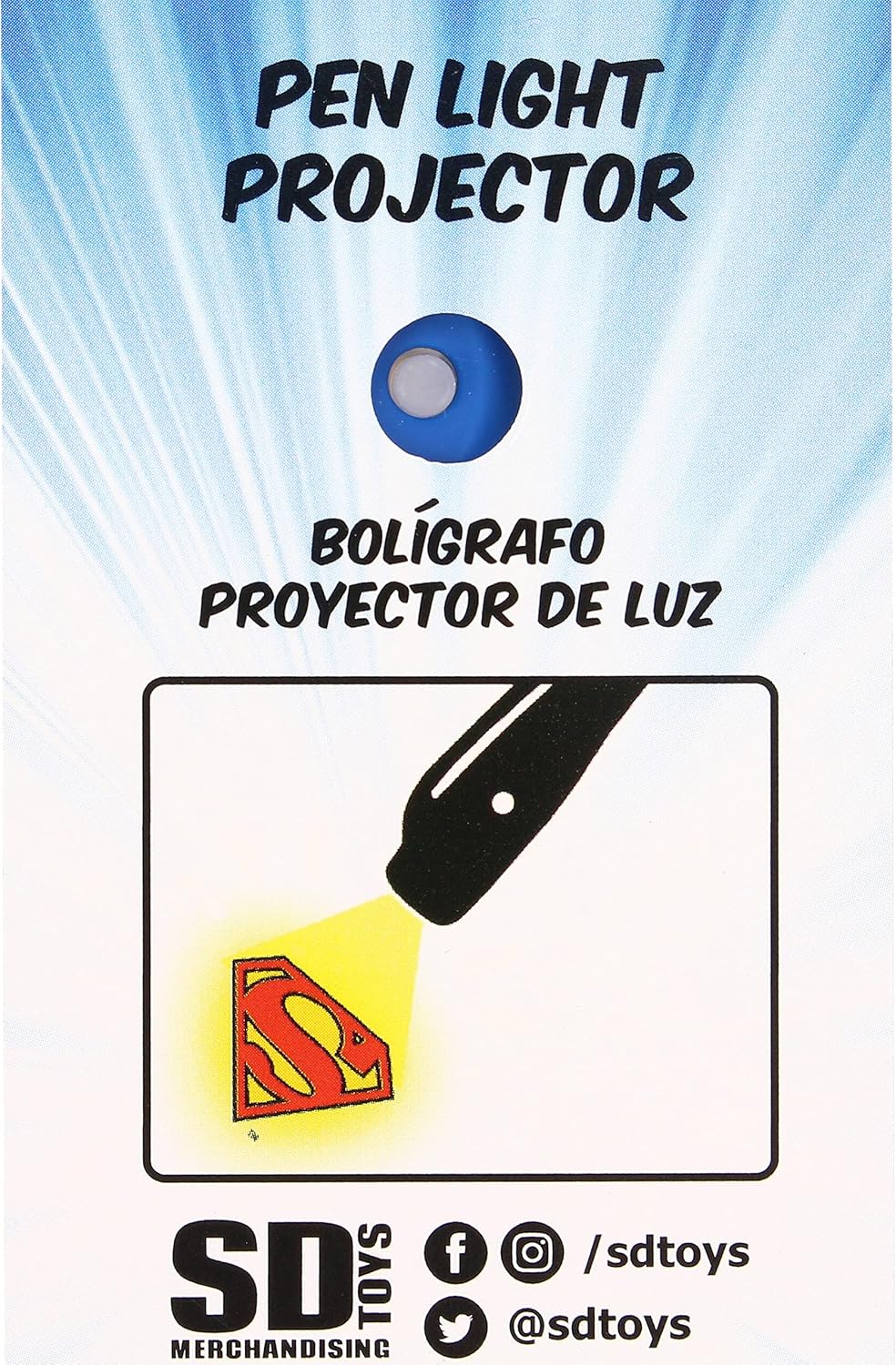 Superman Ball Pen With Light Logo