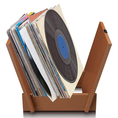 Lenco Raccoglitore Lp (Tt-040)In Legno Fino A 40 Finitura In Pelle