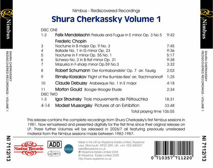 Shura Cherkassky: Rediscovered Recordings - Volume 1