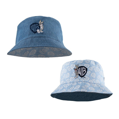 Cinereplicas - Bob Reversibile Taglia Unica 100% Cotone Bugs Bunny/Titti - Licenza Ufficiale