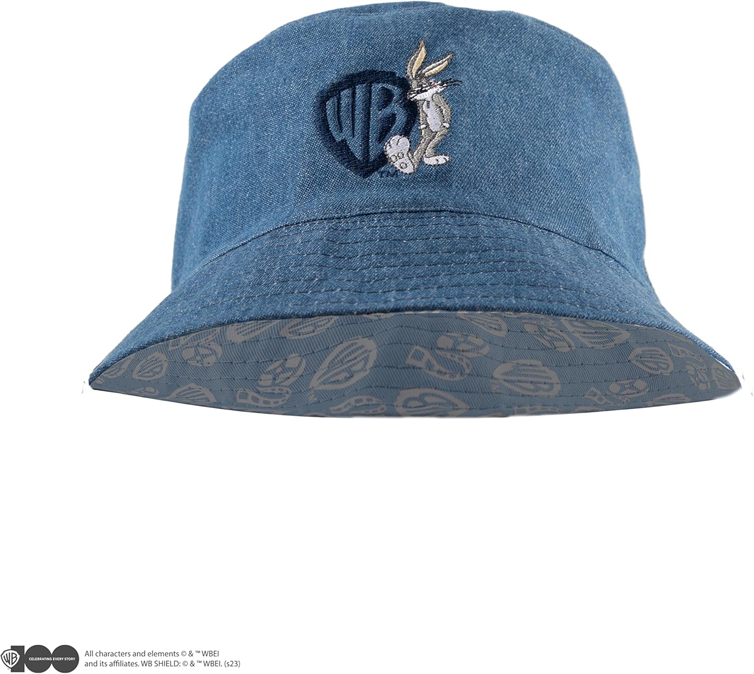 Cinereplicas - Bob Reversibile Taglia Unica 100% Cotone Bugs Bunny/Titti - Licenza Ufficiale